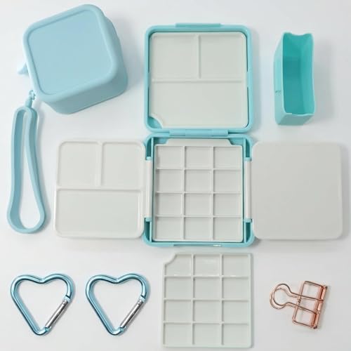Ymcafmo Travel Watercolor Set, Blue