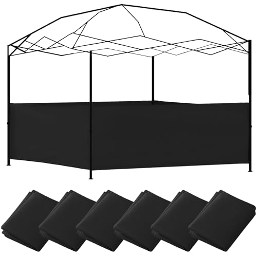 Vincreem 6 Pcs Canopy Half Wall Tent Sidewall for 10x10 Pop...