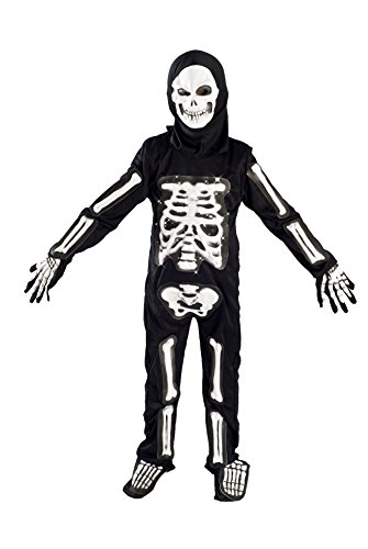 MONIKA FASHION WORLD Skeleton Costume for Boys Kids Light up Size M (5-7) L (6-9) (5-7)
