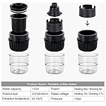 Oxtxuzdm Portable Car Espresso Maker Coffee Machine Brewing USB Charging Fit For Outdoor Camping Full-automatic Powder Small Powder Rechargeable Type-c-charging Port - Image 5