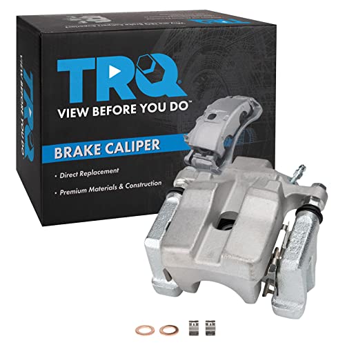 Image of TRQ Rear Left Brake Caliper w /Bracket Drivers Side