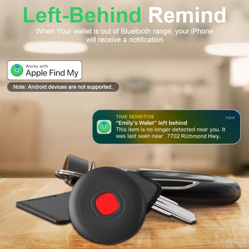 Air Tracker Air 4 Pack Tag Tracker Tag,IP68 Waterproof Smart Tag Locator Keys Finder and Item Locator,Bluetooth Tracker Item Finders with Find My(iOS Only) Your Keys,Luggage
