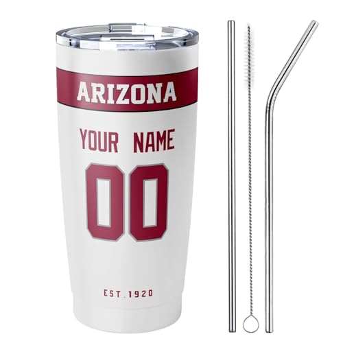 Image of ANTKING Arizona Tumbler 20 oz Travel Coffee Cup Custom Name Number for Men Women Boy Gifts