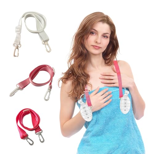 Image of 3Pcs Shower Lanyard for Mastectomy Drain Holder with Hook, JP Drainage /Breast Cancer /Bilateral /Unilateral /Abdominal Debridement /Tummy Tuck Patients, After-Surgery Recovery Management