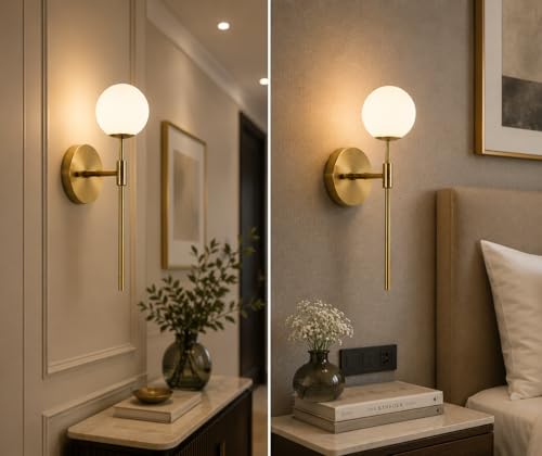 Image of Royal Diamond Surface Mounted Glass Uplight Wall Lamp. Golden, (Bulb Not Included)