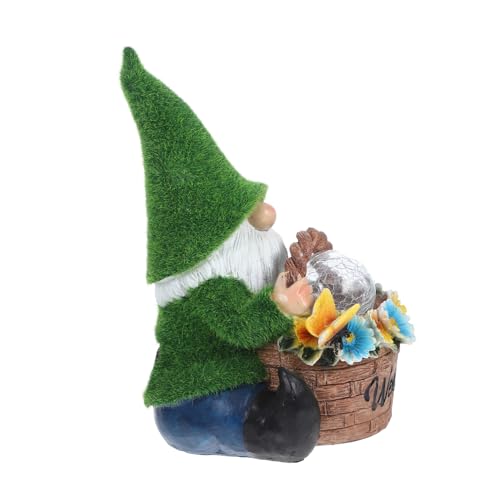 Figurine nain de jardin solaire HEMOTON pour apporter poésie et magie dans votre espace