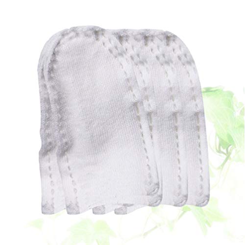 DOITOOL Branco Dedeiras Algodão Guardas Dedo Polegar Da Mão Dedos Mangas Protector Respirável Absorv