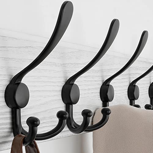 Image of SKOLOO Rustic Large Wall Mounted Coat Rack-38.6'' Long Coat Rack for Wall, Pine Solid Wood Coat Rack Hook, Farmhouse Coat Hanger Wall Mount for Hanging Jacket Coat Hat, Pack of 2