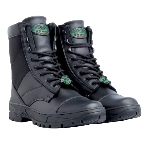 KD Sports Genuine Leather DMS Shoes For Army Men-image-14