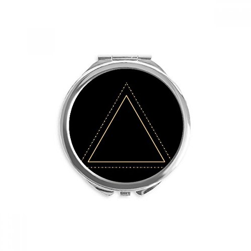 Miroir de maquillage de poche triangle totem pour retouches en voyage et bureau