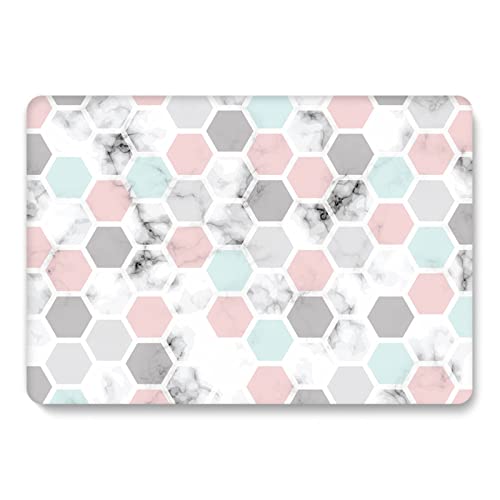 Carcasa MacBook Pro 13 A1278 JZ Geometric Marble con protector teclado 3