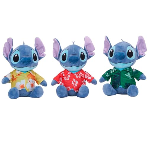 Peluche Stitch Disney Hawaii de 25cm con camiseta de colores