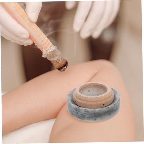 Dispositivo de Moxibustión con Almohadilla Protectora de Calor Natural para Alivio de Dolor Anillo de Jade para Moxibustión miniatura 7