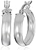 Sterling Silver Polished Hoop Earrings (0.7" Diameter)