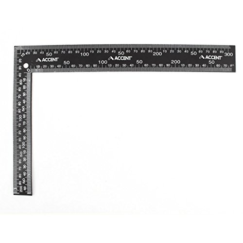 Aexit Double Sides Reference Gauges Scale Mark 90 Degree Ruler Feeler Gauges Black White