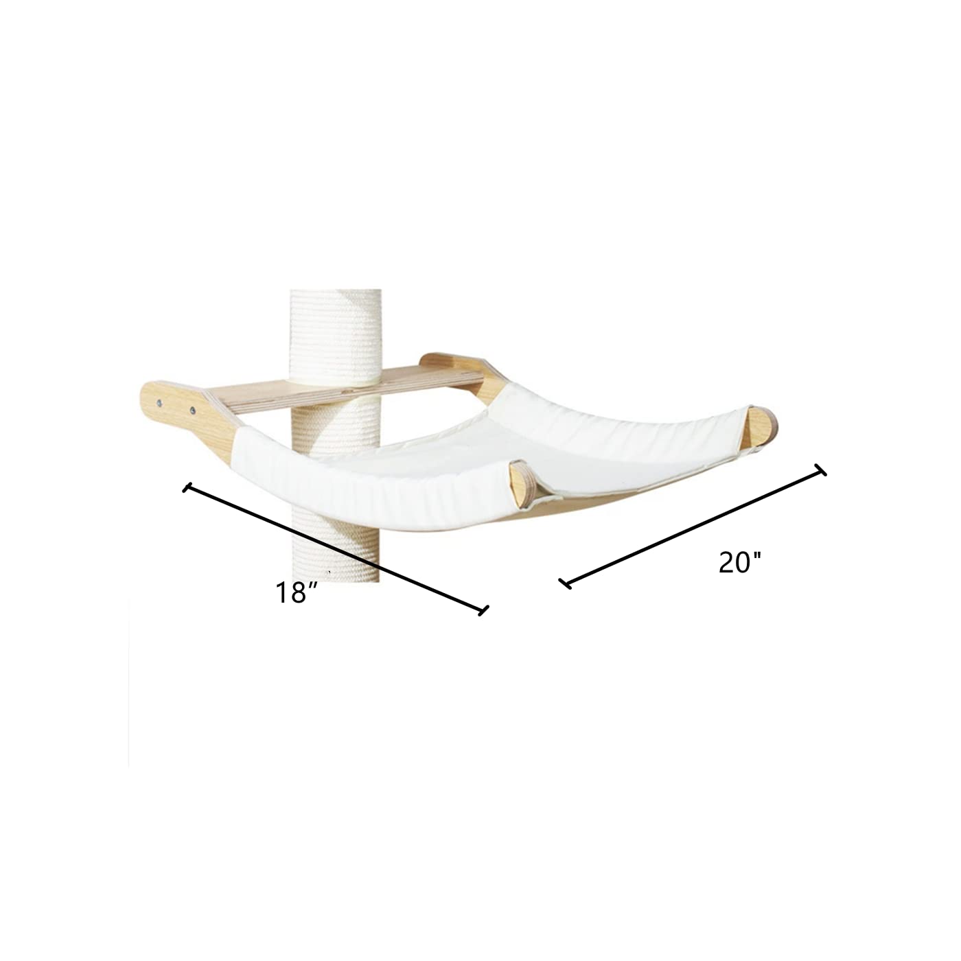 SHENGOCASE Large White Cat Hammock Bed Replacement for 70 Degree Angle