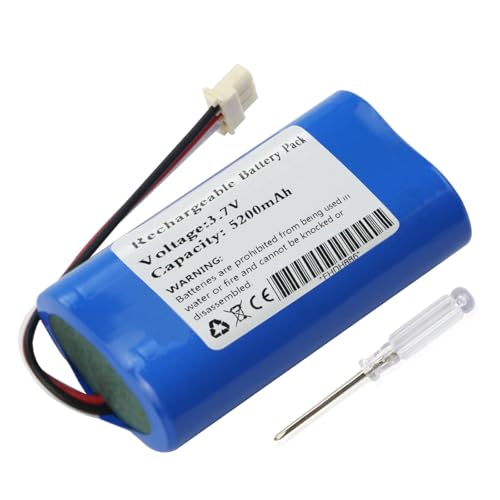 ANTIEE 5200mAh Vacuum Cleaner Batería para Altec Lansing iMW577, iMW577-AB，Replacement for Altec Lansing INR18650-2S Aspiradora robótica 3.7V 19.24Wh