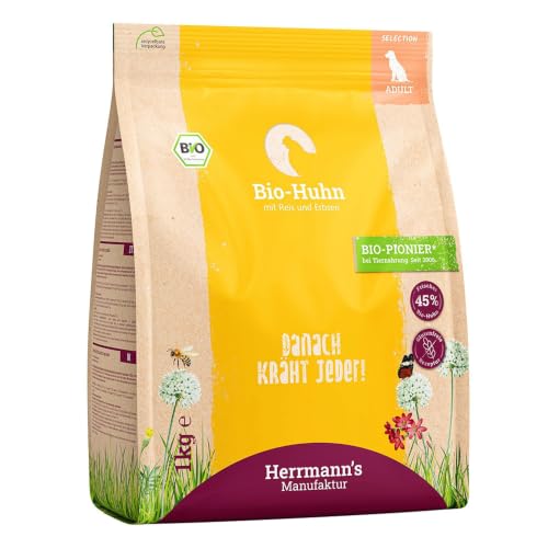 Bio Huhn mit Reis und Erbsen 1kg