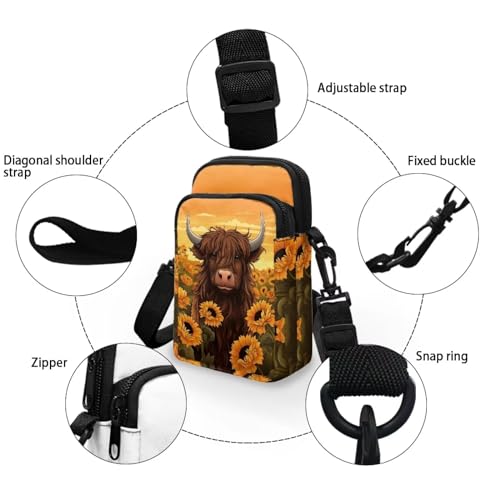 Image of Small Crossbody Purse for Women Kids Shoulder Messenger Bag