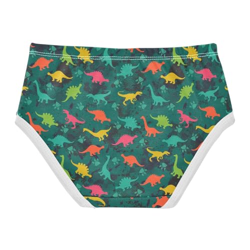 Little Girls' Soft Cotton Underwear Kids Breathable Comfort Dinosaurs Panties Briefs Toddler2