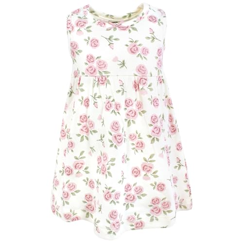 Hudson Baby Infant and Toddler Girls Cotton Dress and Cardigan Set4