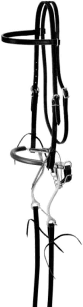 King Series Browband Bridle w.Hackamore Black