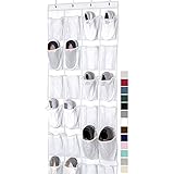 Gorilla Grip Large 24 Pocket Shoe Organizer, Breathable Mesh, Holds Up to 40 Pounds, Sturdy Hooks,...