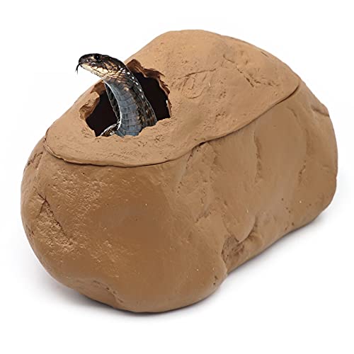 Svauoumu Cachette Reptile pour Gecko Reptile Hole Terrarium Terrarium Serpent Cachette CachéE Pet Hideout Tortue Hole Lizard Fish Amphibian Hideout