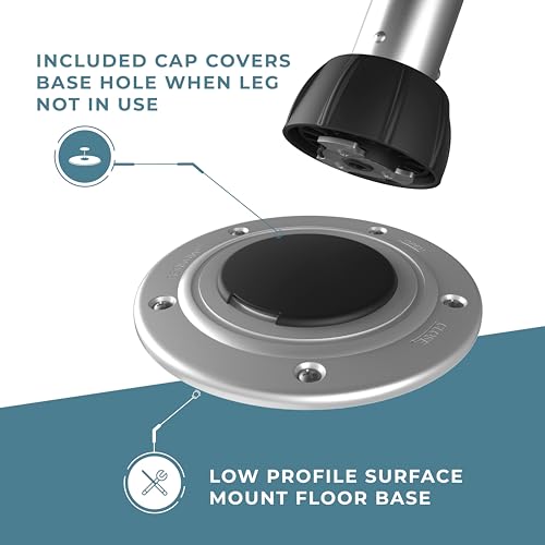 Manufacturers' Select TL4002C-27-KIT-SR Itc Silver Sequoia Iii Table Leg System For Rv Or Boat thumb #4