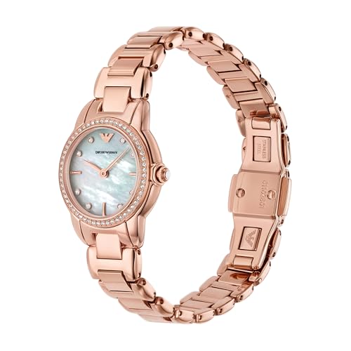 Image of Emporio Armani Pink Quartz Stainless Steel Watch AR11671