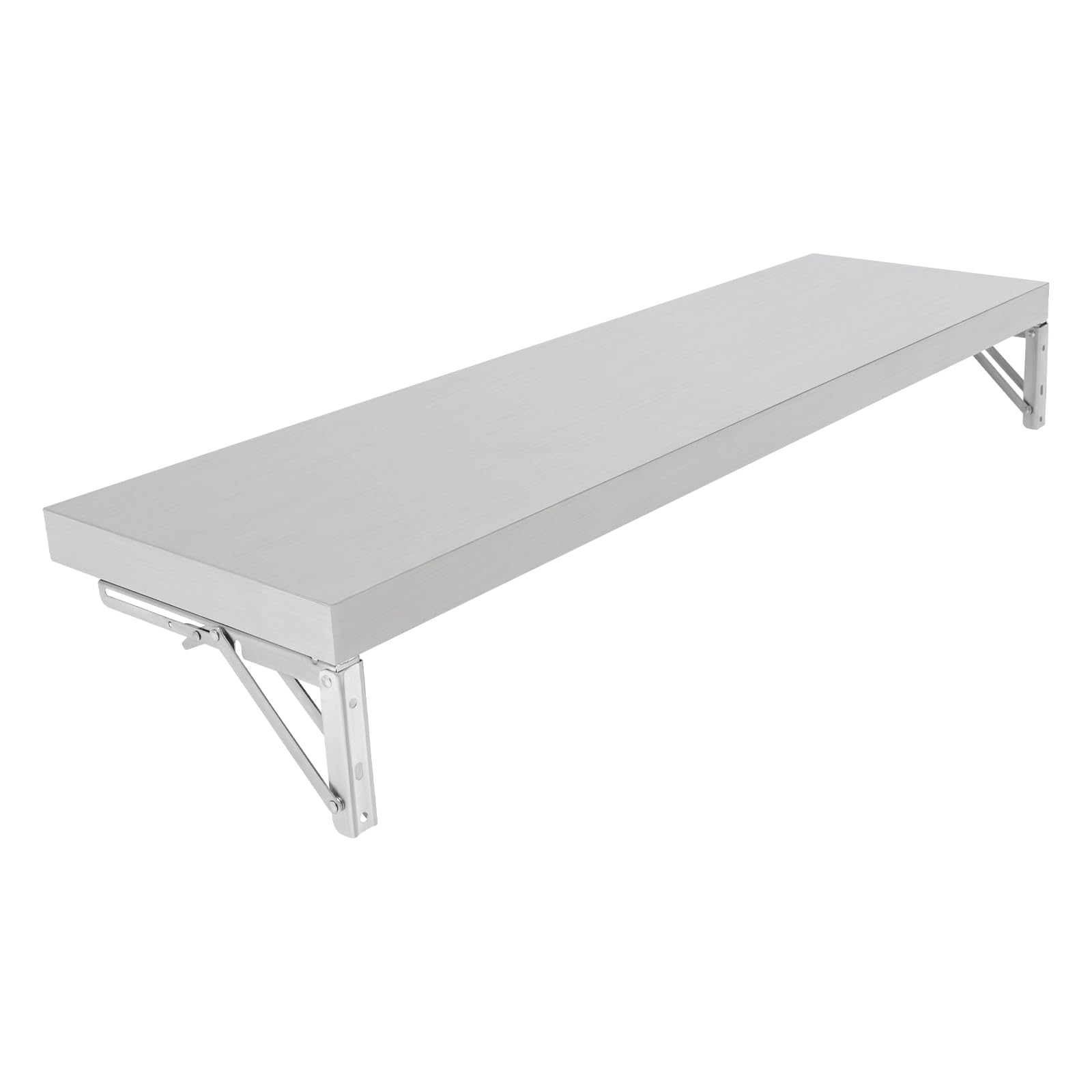 Estantería plegable de acero inoxidable, para cocina, hotel, bar, 100 x 30 x 5 cm