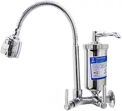 Torneira Com Filtro Cozinha Parede Gourmet 1/4 De Volta INMETRO Refil Blindado