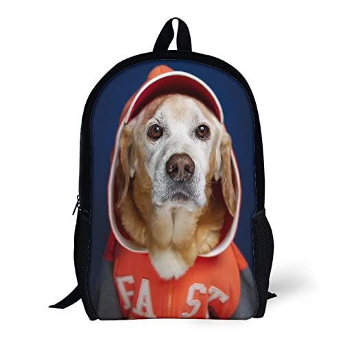 Sac à dos pour enfants imprimé 3D chien idéal pour le collège