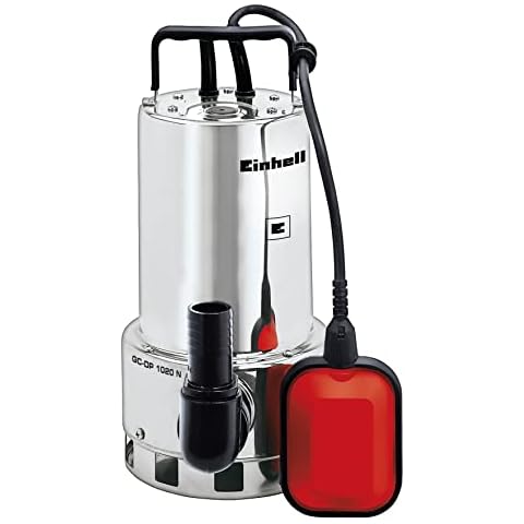 Einhell Schmutzwasserpumpe GC-DP 1020 N (1000W, Ø20mm Fremdkörper, 18.000L/h Förderleistung, Schwimmerschalter, Tragegriff, inkl. Universalanschlüsse) Cover