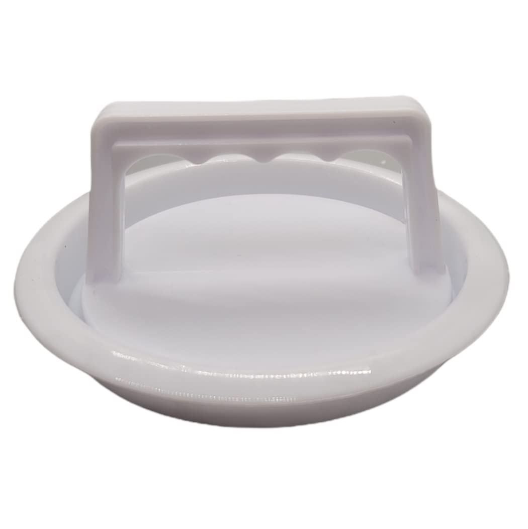 Handy Housewares Prensa de hamburguesas de plástico para hacer empanadas de hamburguesa de 4 pulgadas con carne molida (1 paquete)