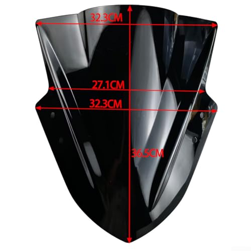 Déflecteur d'air moto Ns200 noir : écran aérodynamique haute résistance de 32 cm - 5