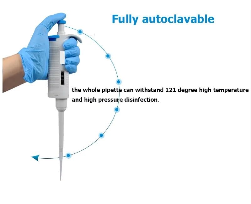 Pipetas de Laboratorio de un Solo Canal con Volumen Variable automático Ajustable(1000-5000ul)