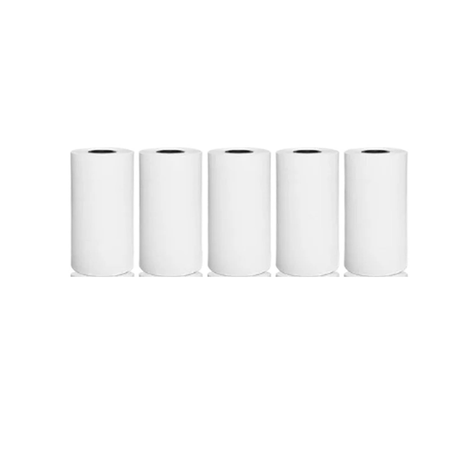 Rolki papieru termicznego, Rolki papieru termicznego 58 mm x 57 25 do drukarek w wielokolorowych opakowaniach zbiorczych(5 Rolls White)