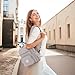 Small Backpack for Women, 2PCS Mini Backpack for Ladies Bookbag Purse for Women with Mini Wallet and Luggage Strap, Gray