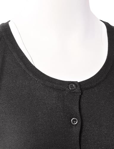Image of Allsense Women's Long-Sleeve Crewneck Cardigan | Classic Button Down Sweater, Soft Fine Knit, Lightweight
