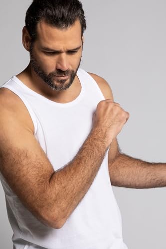 Jp 1880 Tanktop, Canottiera Uomo, Bianco, 4XL - 3