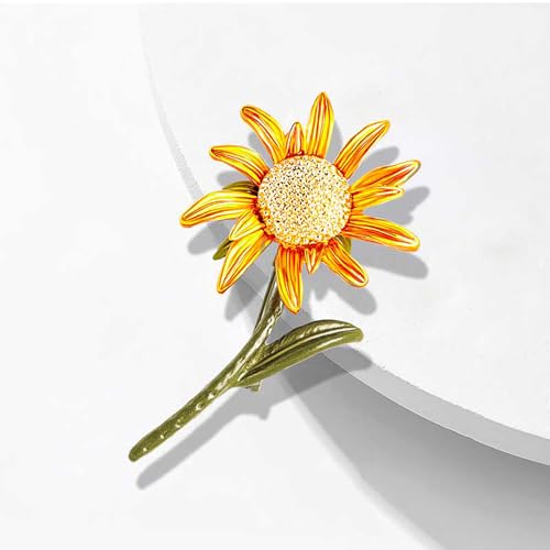 Image of Rhinestone Flower Brooch 18K Gold Plated Flower Floral Brooch Elegant Pearl Lapel Pin Costume Jewelry Thanksgiving Day Birthday Wedding Gifts for Mom Wife