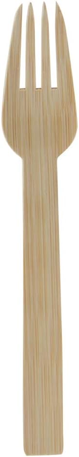 PACKNWOOD - 210CVBJN1- Serving Fork Set - Bamboo 2 Piece Serving Set - Large Wooden Serving Utensils - Wooden Set Durable for salad mixture - (6.69") in - 500 pieces.