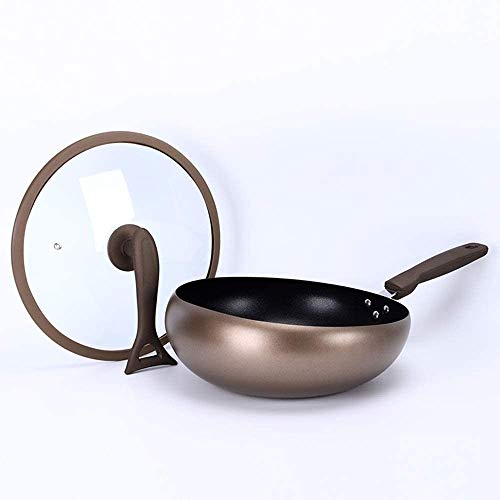 Wok de aluminio anodizado 12 pulgadas con tapa miniatura 2