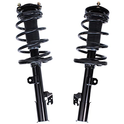 Image of Detroit Axle - FWD 3.5L Front End Suspension Kit for Toyota 08-11 Highlander, 2 Lower Control Arms w /Ball Joint 2 Struts 2 Tie Rods 2 Sway Bars 2008 2009 2010 2011 Replacement Ready Struts Shocks