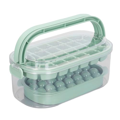 Set de 2 Moldes para Cubitos de Hielo con Tapa y Cuchara miniatura 1