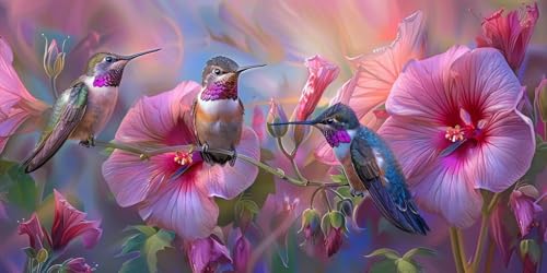 Diamond Painting Branche Birdie 5D DIY Kit Broderie Diamant Adulte Enfant 30x60cm A-464