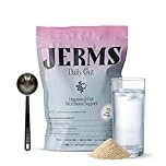 JERMS Daily Gut | Tribiotic Powder with Pre-, Pro- & Postbiotics | 10 Billion CFU + Digestive Enzymes + Feiolix for Metabolic Support | Vegan, No Sweeteners, Gluten-Free | 30 Servings