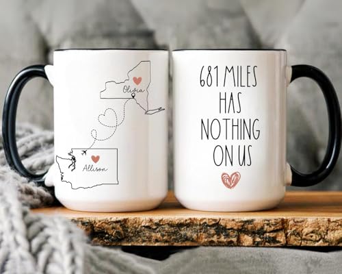 Taza cerámica para amigos con diseño personalizado miniatura 1