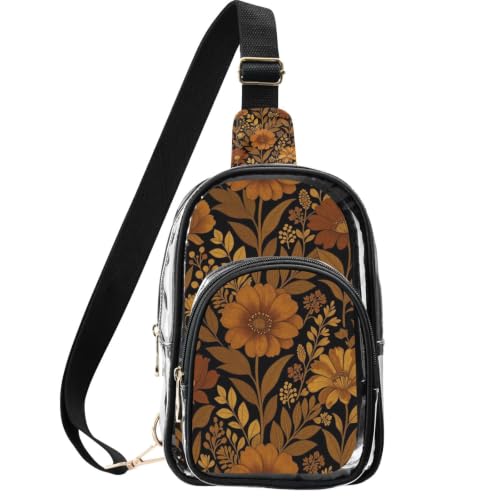 Bolsa cruzada antirrobo linqin para viajar seguro con un estilo floral vintage elegante